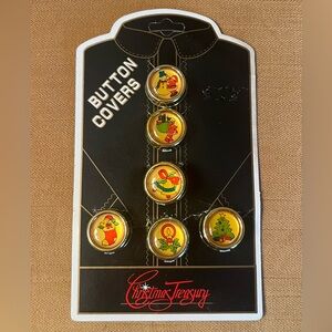 Christmas Treasury Vintage Button Covers